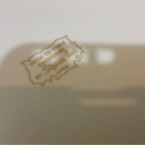 STYSON Japan Vintage Oven to Table Cookware Stamped Retro Casserole Dish Lid EUC - Picture 8 of 8